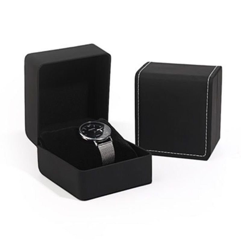 2/6/10/12 Slots Leather Watch Case Storage Box New Mens Watch Holder Watch Box Organizer Fashion Watch Display