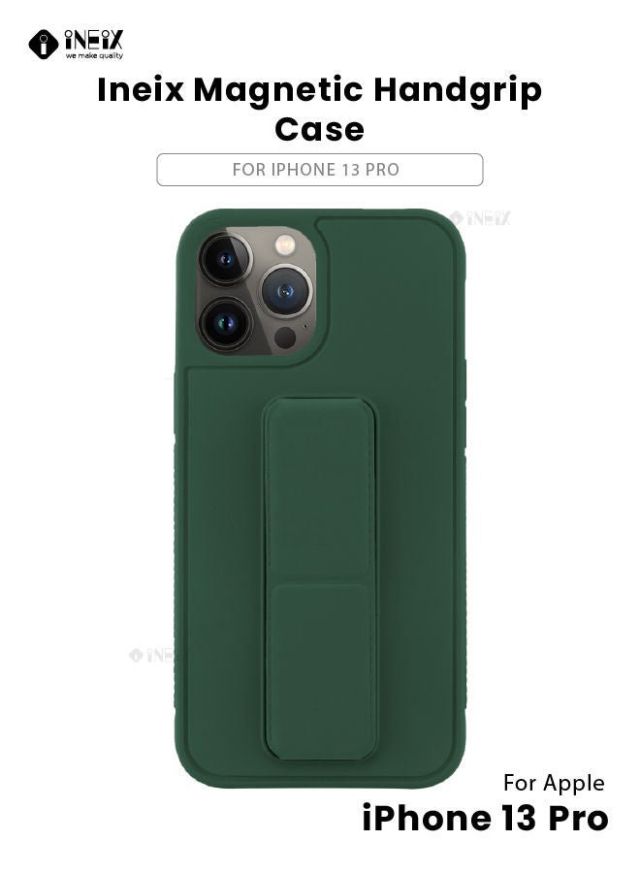 3-in-1 Magnetic Wrist Strap Hand Grip with Stand Case Cover For Apple iPhone 13 Pro