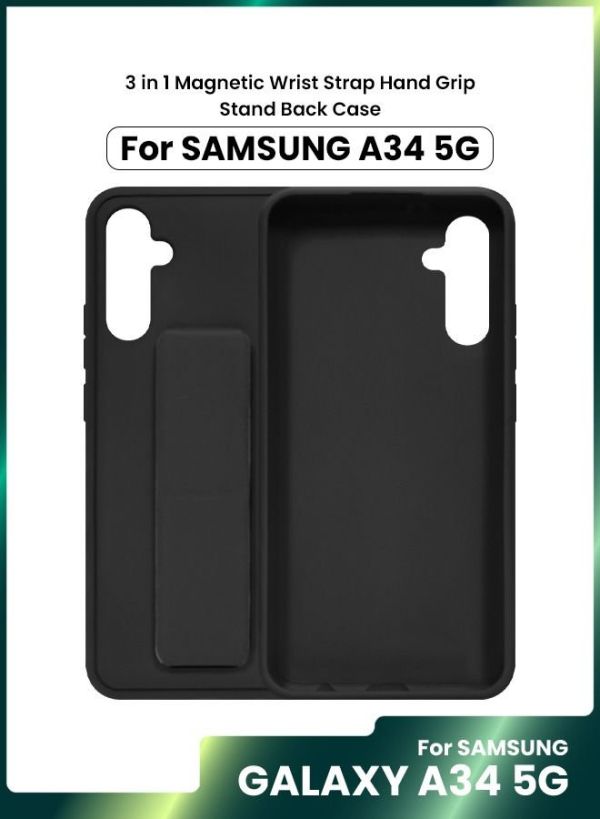 3-in-1 Magnetic  Hand Grip Stand Cover for Samsung Galaxy A34 5G