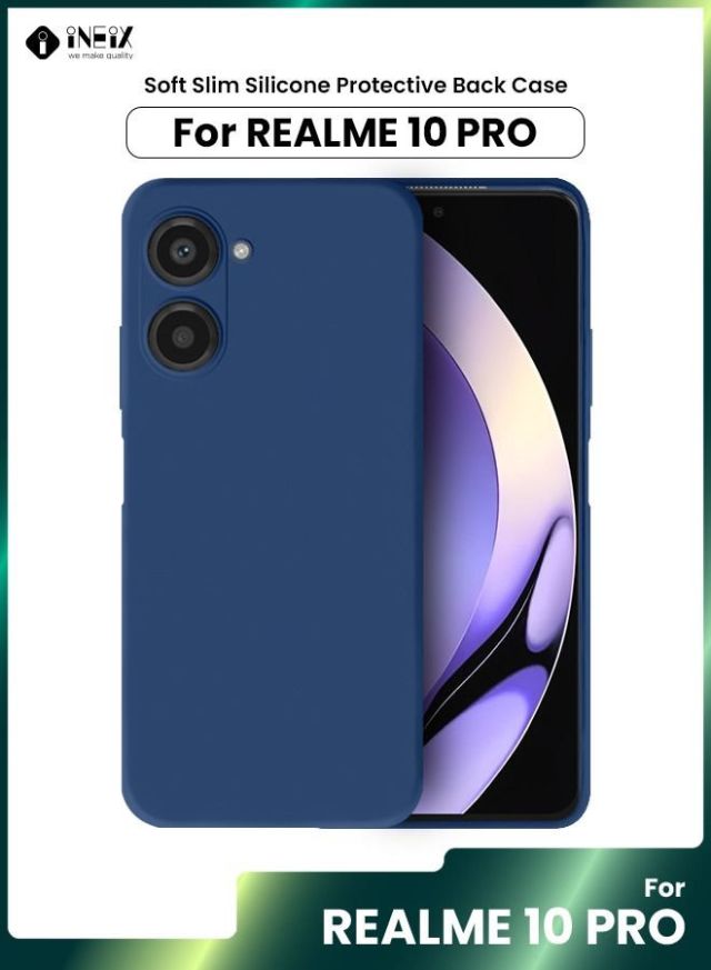 2 Pieces Soft Slim Silicone Protective For Realme 10 Pro