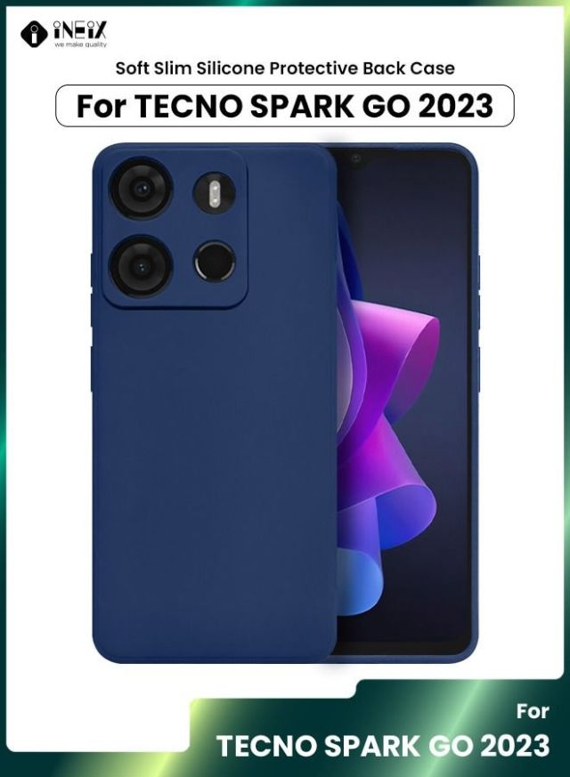 2 Pieces Soft Slim Silicone Protective For Tecno Spark Go 2023